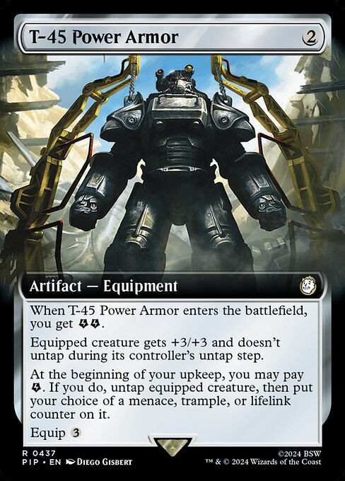 T-45 Power Armor (pip) (437) / Extended Art