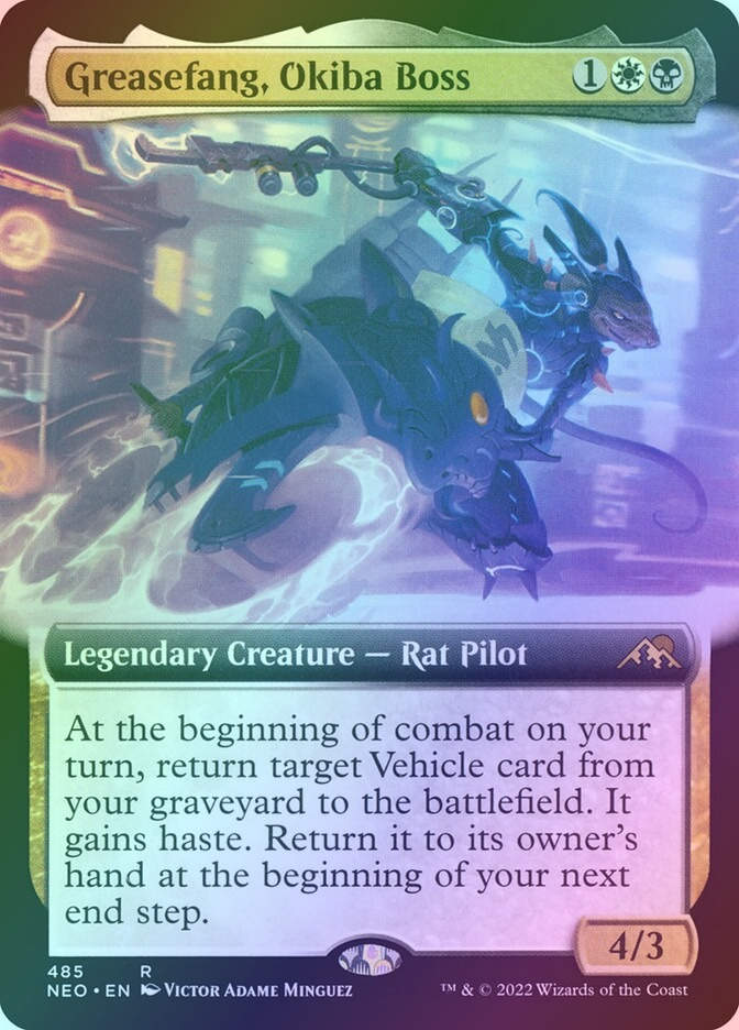 Greasefang, Okiba Boss (NEO) (485) / Extended Art / Foil