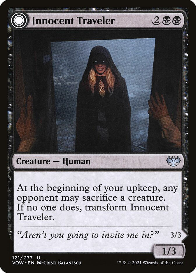 Innocent Traveler // Malicious Invader (VOW) (121) — cara 1 de 2