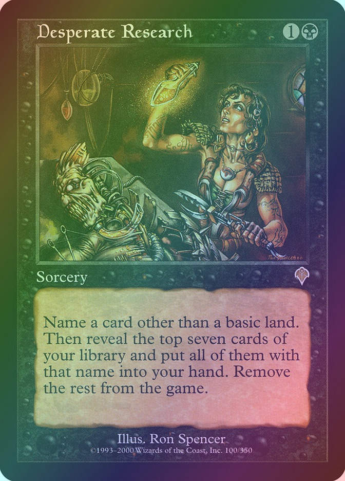 Desperate Research (INV) (100) / Foil
