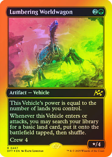 Lumbering Worldwagon (DFT) (467)  / First Place Foil