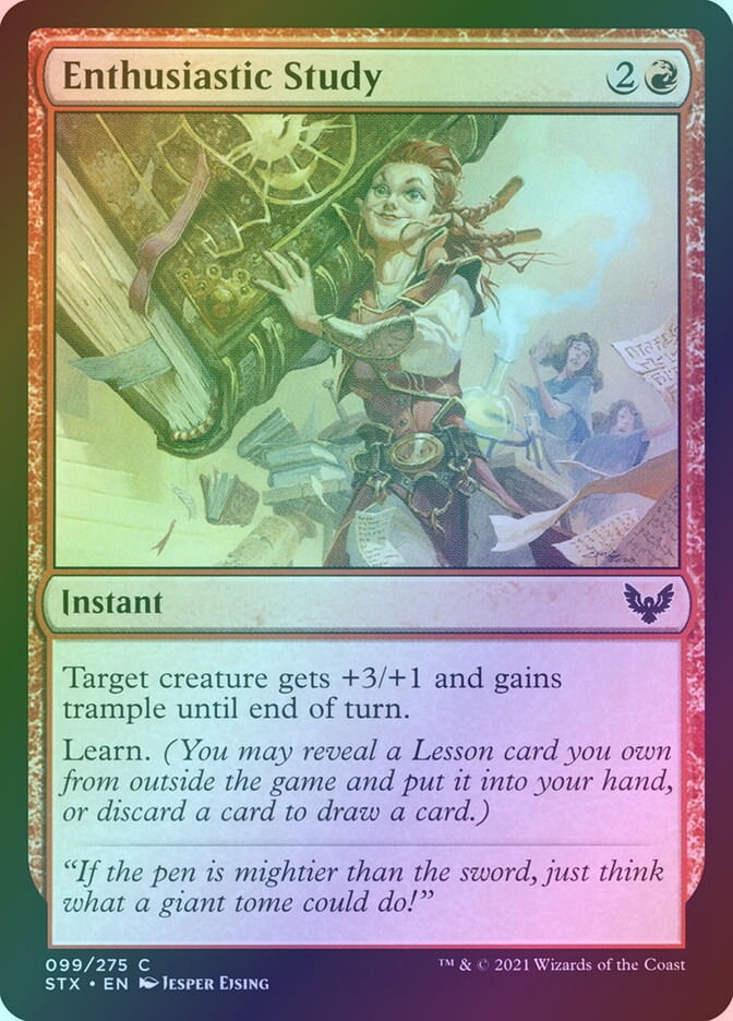 Enthusiastic Study (STX) (99) / Foil