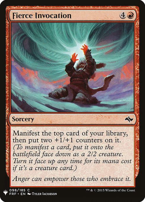 Fierce Invocation (PLST) (FRF-98)