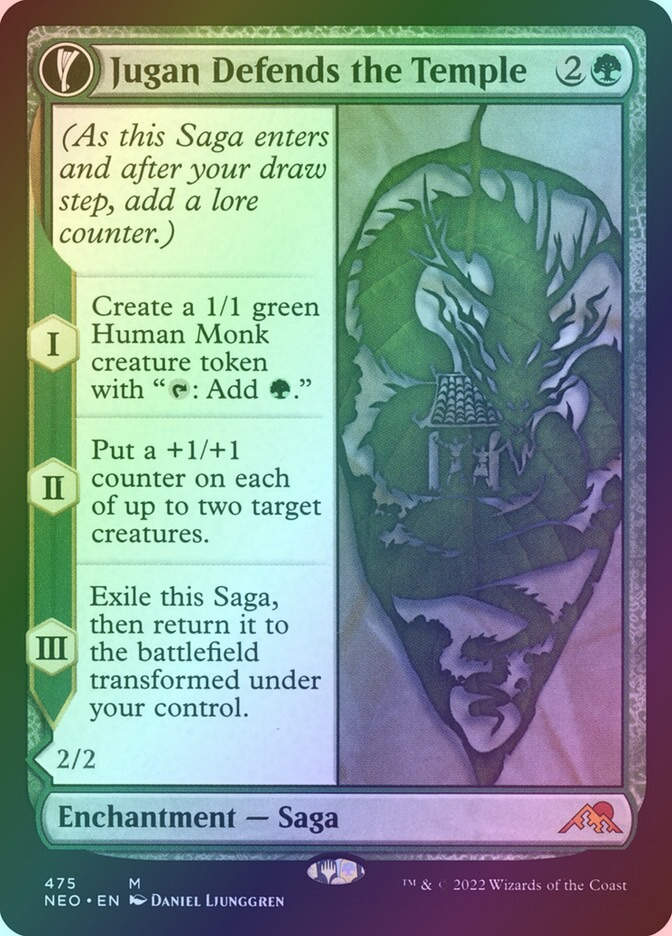 Jugan Defends the Temple // Remnant of the Rising Star (NEO) (475) / Foil