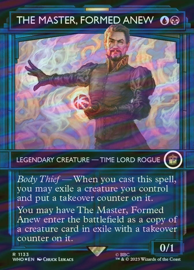 The Master, Formed Anew (WHO) (1133) / Borderless / Showcase / Surge Foil
