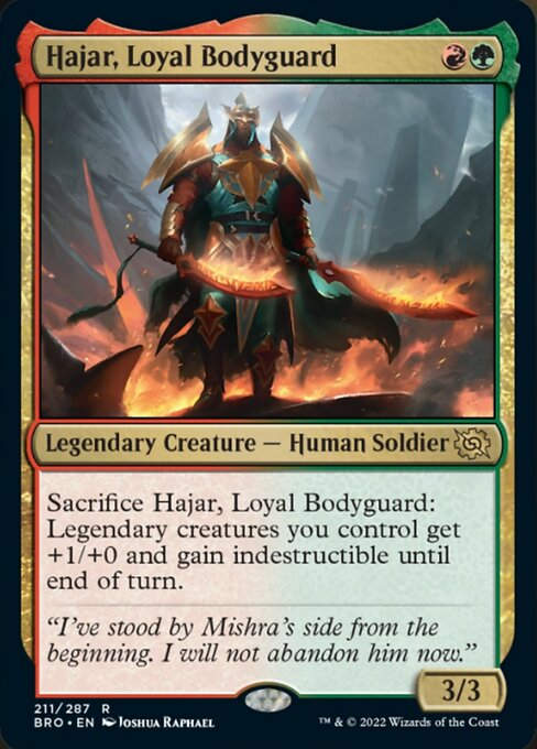 Hajar, Loyal Bodyguard (BRO)