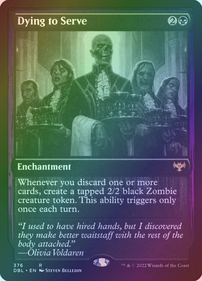 Dying to Serve (DBL) (376) / Foil