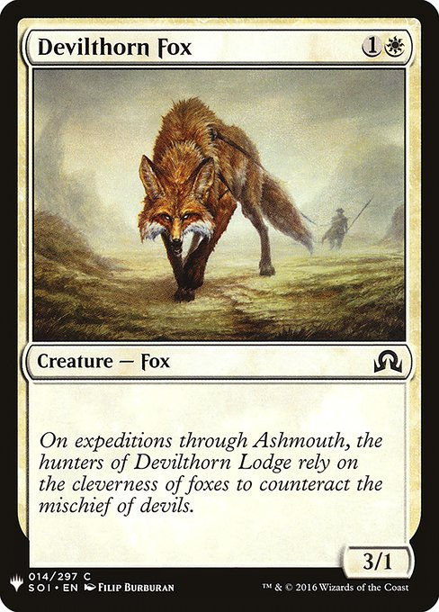 Devilthorn Fox (PLST) (SOI-14)