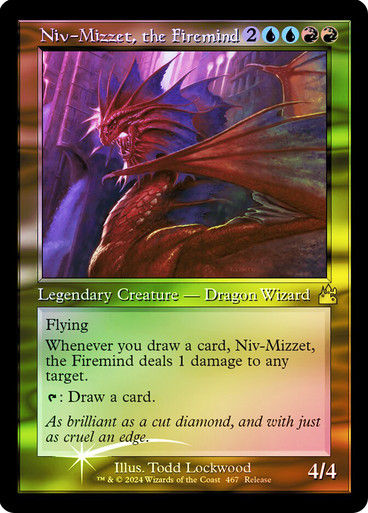 Niv-Mizzet, the Firemind (rvr) (467) / Retro Foil