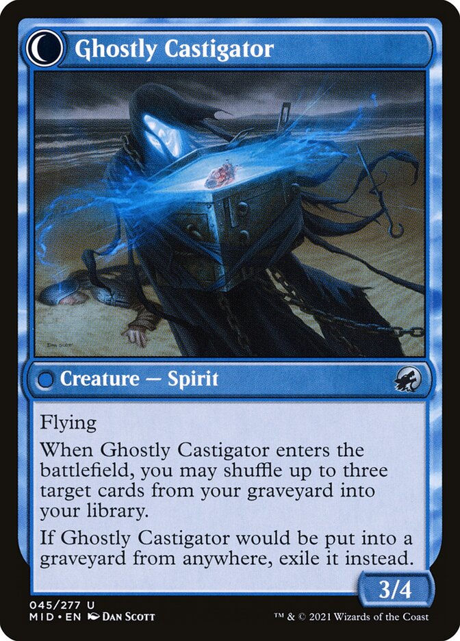 Covetous Castaway // Ghostly Castigator (MID) (45) — cara 2 de 2