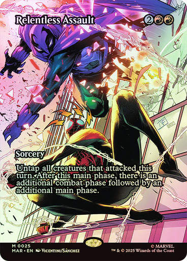 Relentless Assault (MAR) (25) / Borderless / Foil