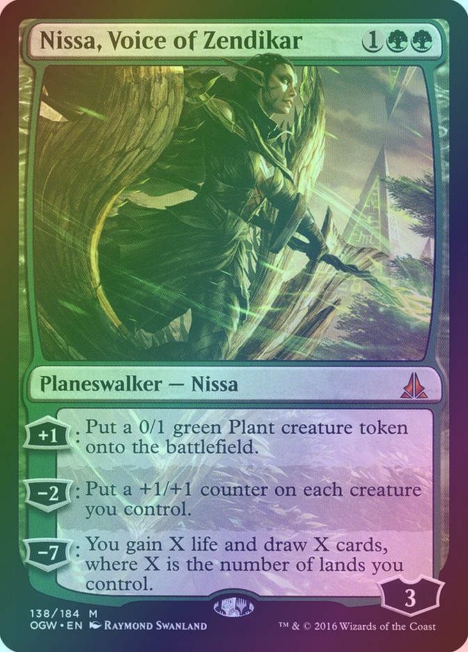 Nissa, Voice of Zendikar (OGW) (138) / Foil