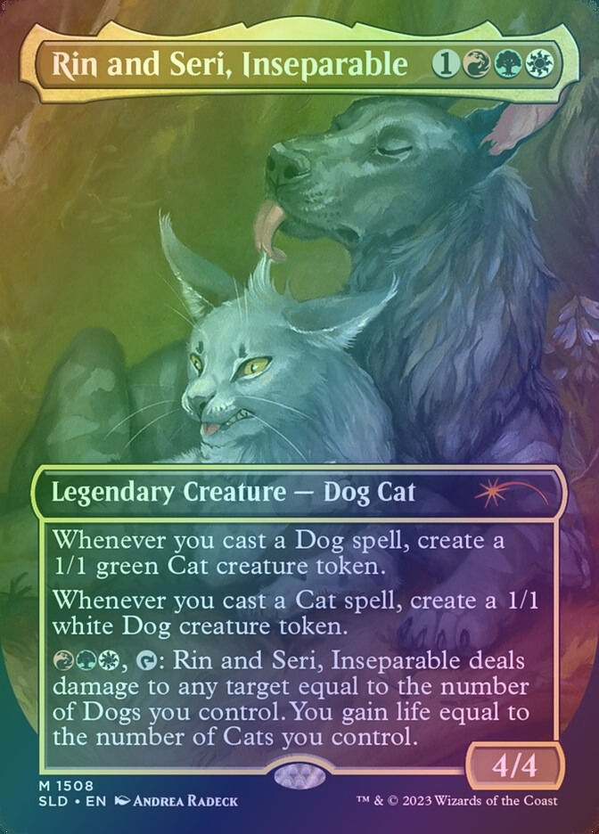 Rin and Seri, Inseparable (SLD) (1508) / Borderless / Foil — cara 1 de 2