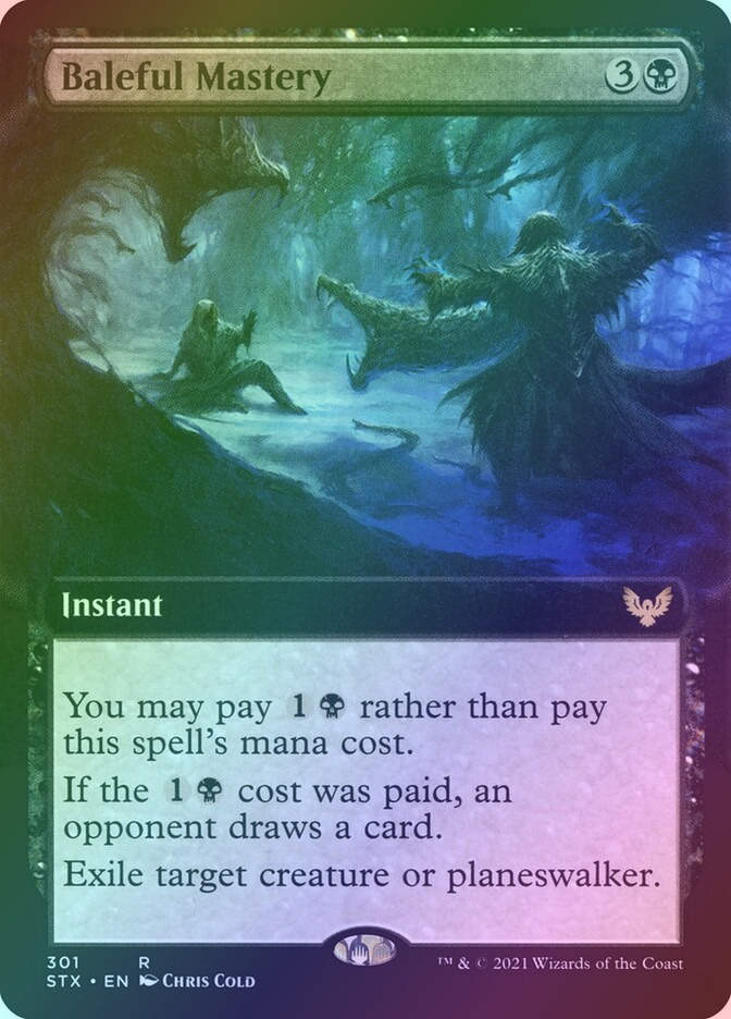 Baleful Mastery (STX) (301) / Extended Art / Foil