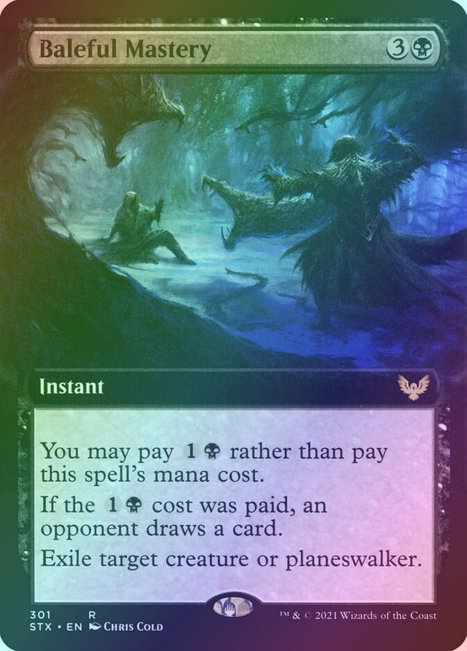 Baleful Mastery (STX) (301) / Extended Art / Foil