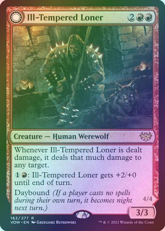 Ill-Tempered Loner // Howlpack Avenger (VOW) (162) / Foil
