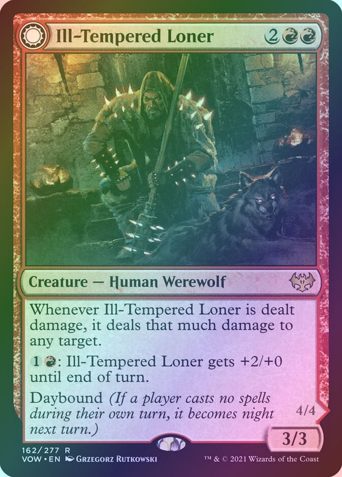 Ill-Tempered Loner // Howlpack Avenger (VOW) (162) / Foil — cara 1 de 2