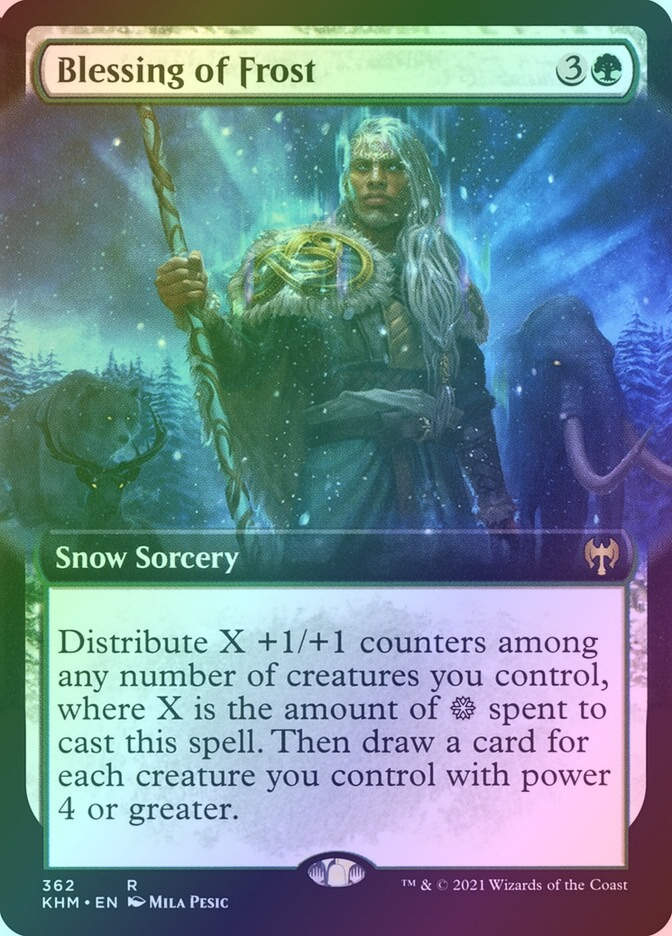Blessing of Frost (KHM) (362) / Extended Art / Foil