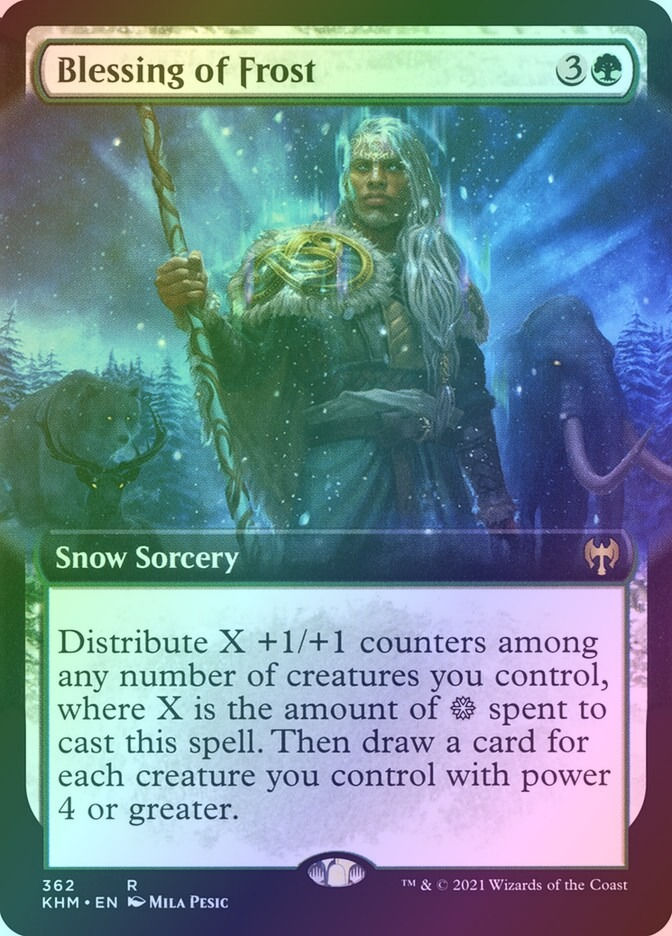Blessing of Frost (KHM) (362) / Extended Art / Foil