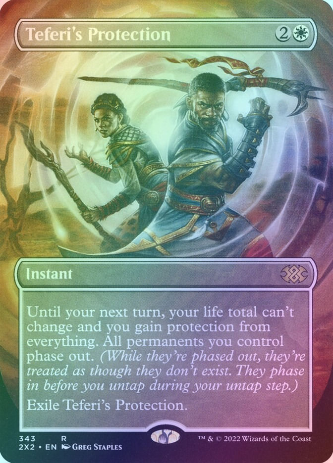 Teferi's Protection (2X2) (343) / Borderless / Foil