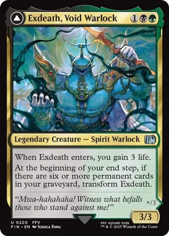 Exdeath, Void Warlock // Neo Exdeath, Dimension's End (FIN) (220)