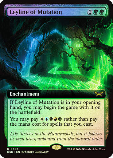Leyline of Mutation (DSK) (382) / Foil / Extended Art