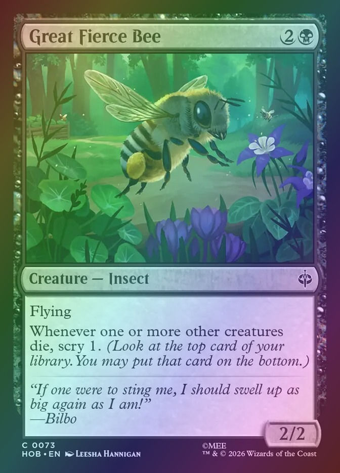 Great Fierce Bee (HOB) (73) / Foil
