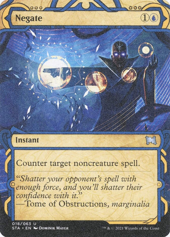 Negate (STA) (18) / Borderless / Showcase / Foil Etched