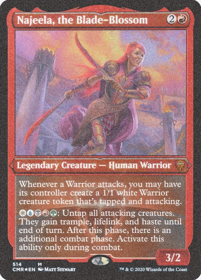 Najeela, the Blade-Blossom (CMR) (514) / Foil Etched