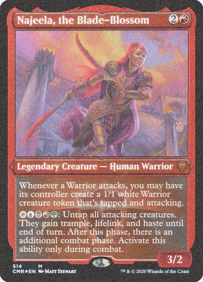 Najeela, the Blade-Blossom (CMR) (514) / Foil Etched