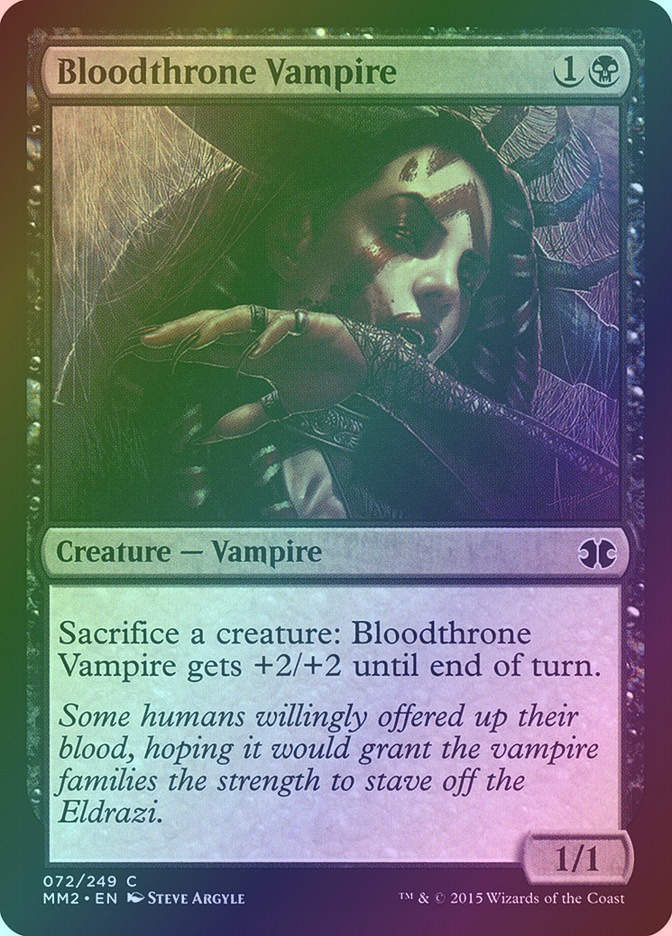 Bloodthrone Vampire (MM2) (72) / Foil