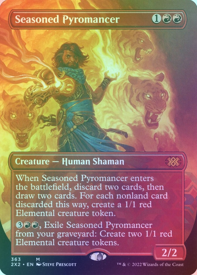 Seasoned Pyromancer (2X2) (363) / Borderless / Foil