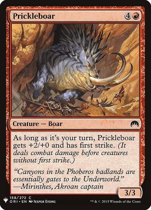 Prickleboar (PLST) (ORI-158)