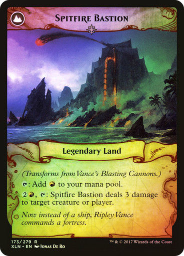 Vance's Blasting Cannons // Spitfire Bastion (XLN) (173) / Foil — cara 2 de 2