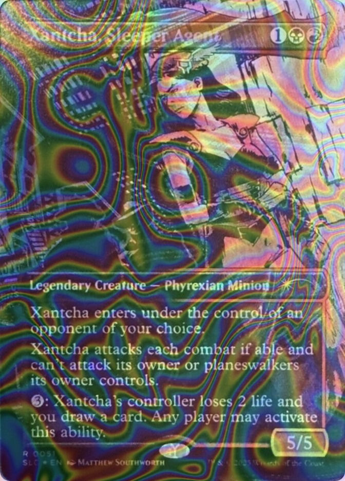Xantcha, Sleeper Agent (SLC) (51) / Borderless / Halo Foil