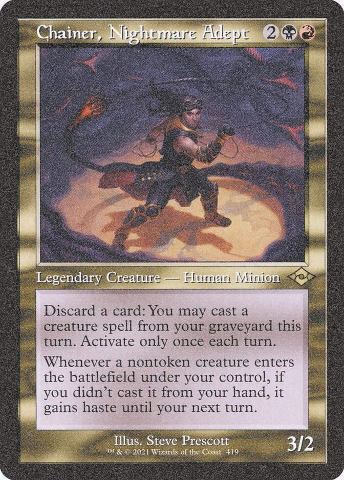 Chainer, Nightmare Adept (MH2) (419) / Foil Etched