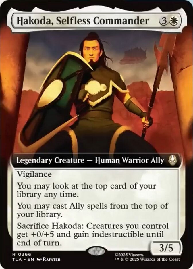 Hakoda, Selfless Commander (TLA) (366) / Extended Art