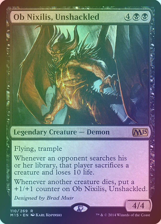 Ob Nixilis, Unshackled (M15) (110) / Foil