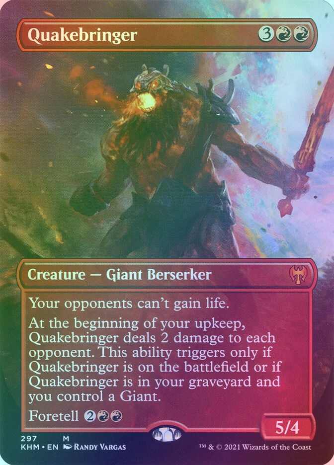 Quakebringer (KHM) (297) / Borderless / Foil