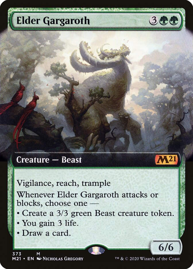 Elder Gargaroth (M21) (373) / Extended Art