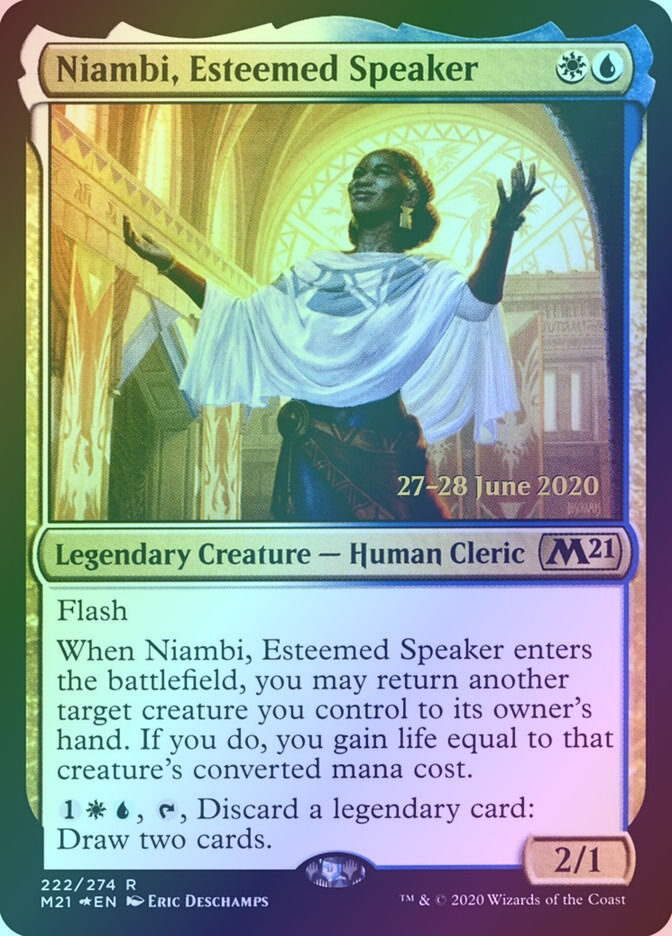Niambi, Esteemed Speaker (PM21) (222s) / Foil