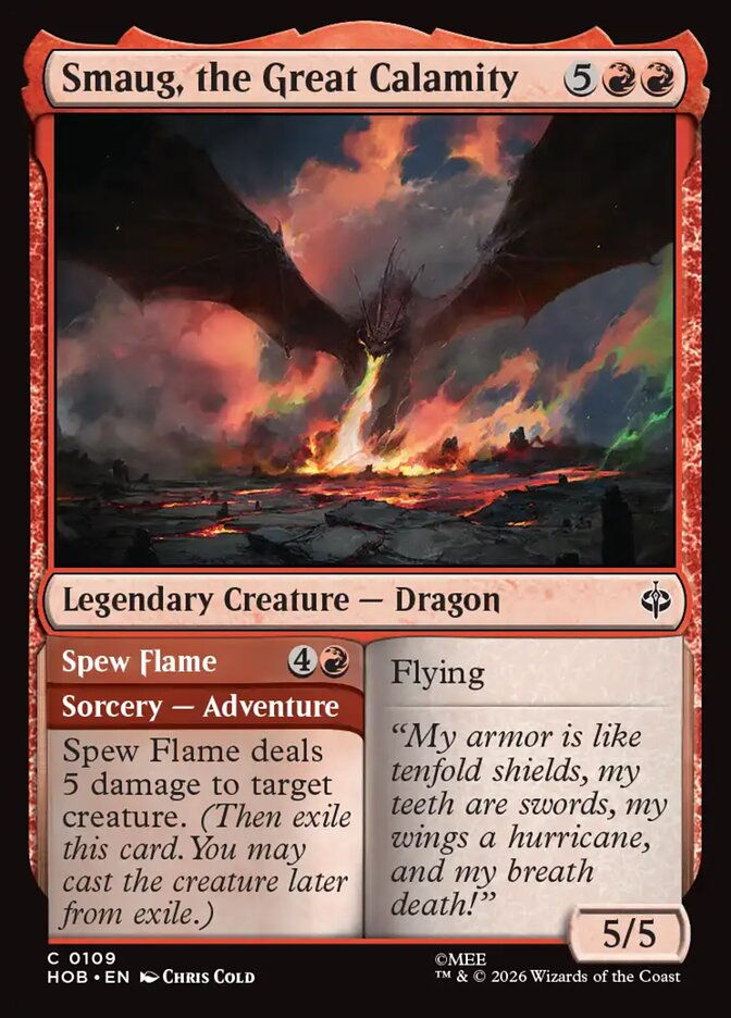 Smaug, the Great Calamity // Spew Flame (HOB) (109)