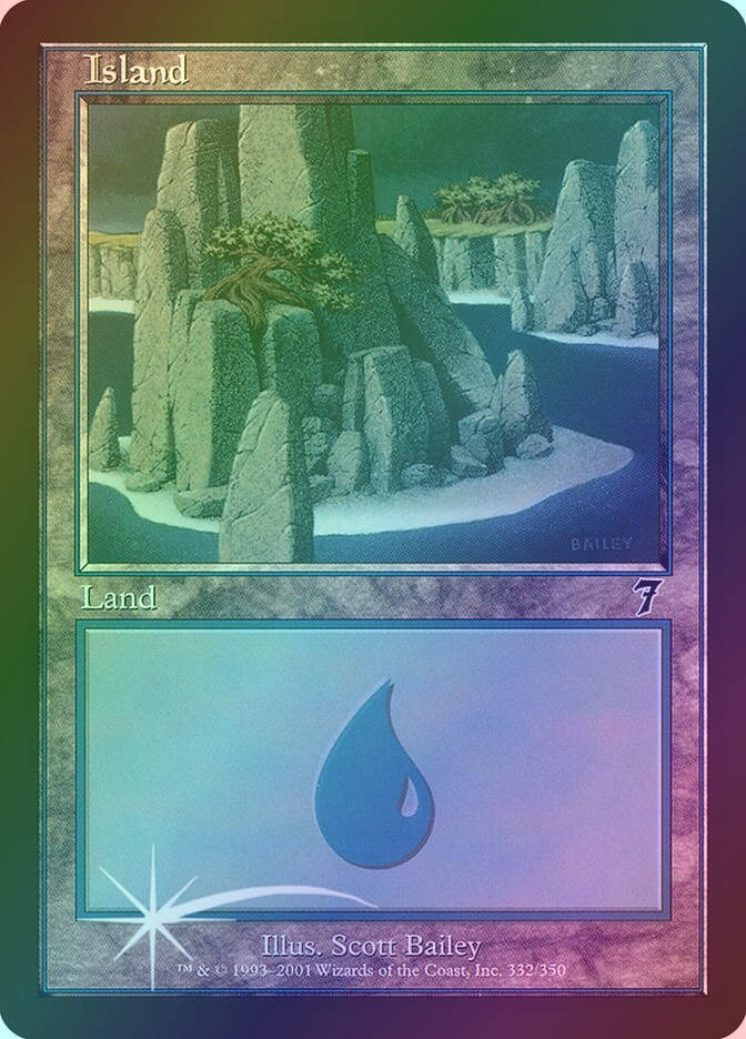 Island (7ED) (332★) / Foil