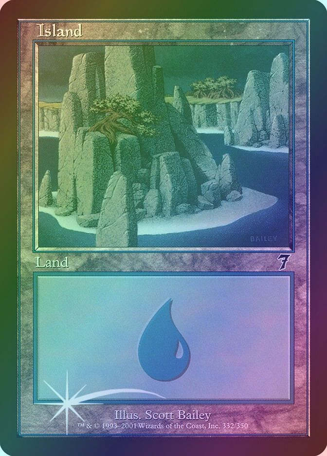 Island (7ED) (332★) / Foil