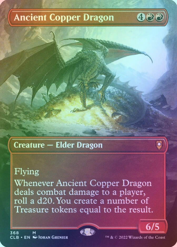 Ancient Copper Dragon (CLB) (368) / Borderless / Foil