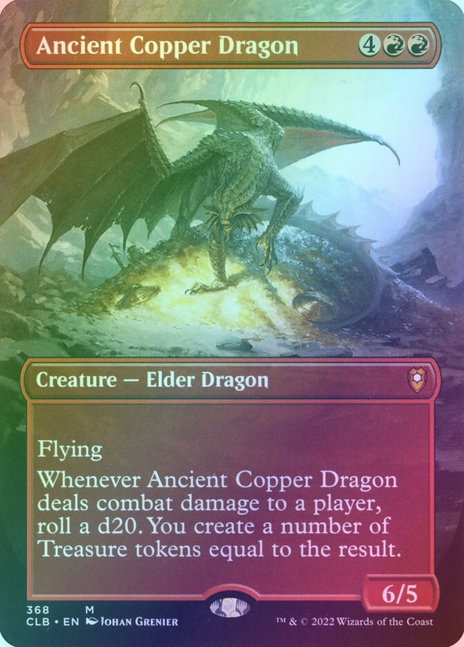 Ancient Copper Dragon (CLB) (368) / Borderless / Foil