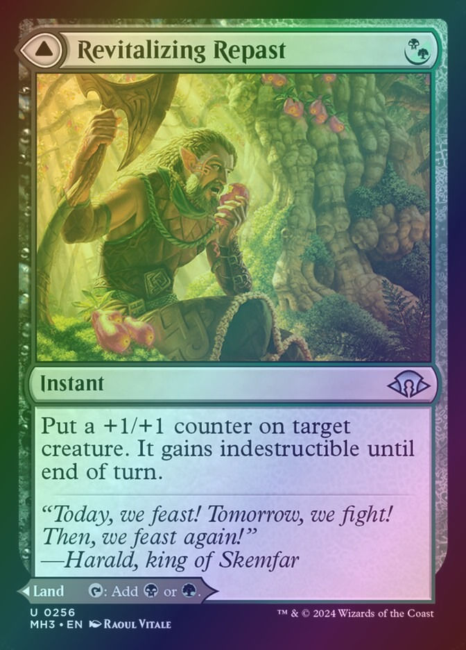 Revitalizing Repast // Old-Growth Grove (MH3) (256) / Foil — cara 1 de 2