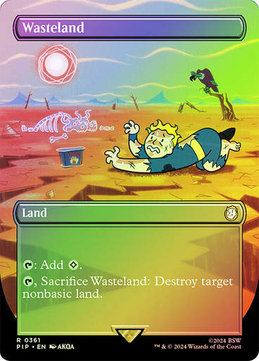 Wasteland (pip) (361) / Borderless Foil