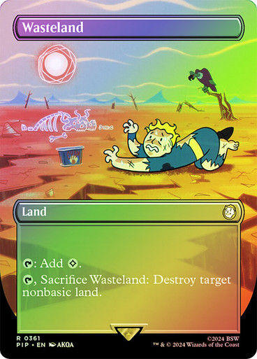 Wasteland (pip) (361) / Borderless Foil