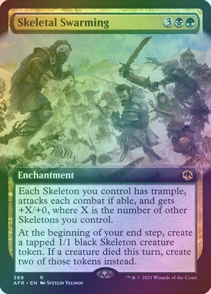 Skeletal Swarming (AFR) (389) / Extended Art / Foil